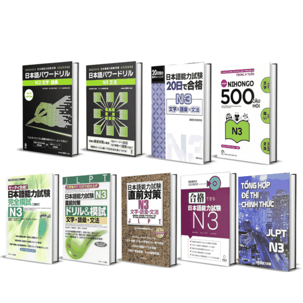 Combo Trọn bộ sách ôn luyện đề thi toàn diện N3