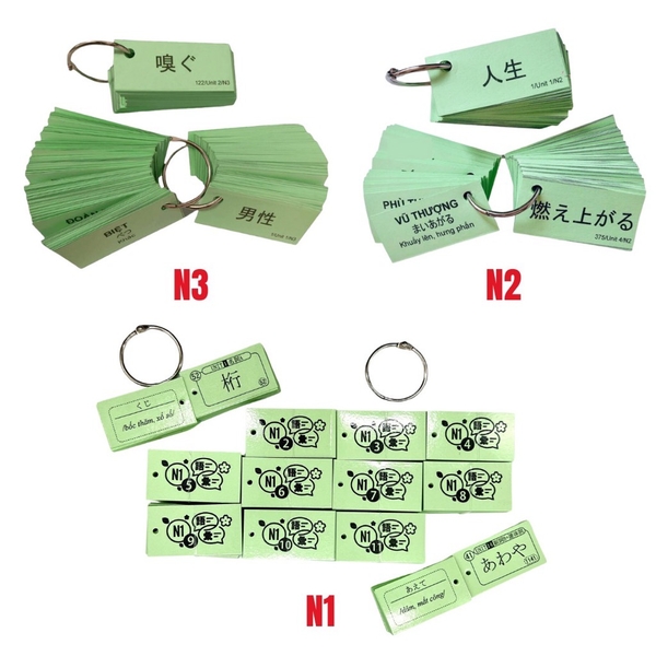 Combo Flashcard Mimikara Oboeru Từ Vựng N3 - N1
