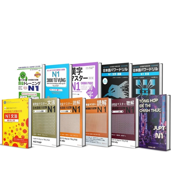 Combo Sách Học và Luyện Thi Toàn Diện JLPT N1