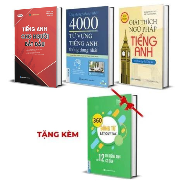 Combo Sách Học Tiếng Anh Cho Người Bắt Đầu