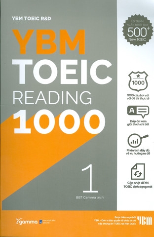 YBM Toeic Reading 1000 - Vol 1 (Tái bản 2022)