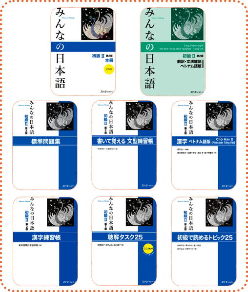 Trọn bộ combo sách minna no nihongo N4