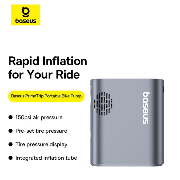 Bơm Lốp Xe Đạp Baseus PrimeTrip Series Portable Bike Pump (1750mAh)