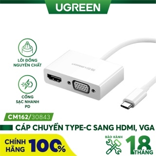 UGREEN USB Type C to HDMI + VGA Converter MM123 30843