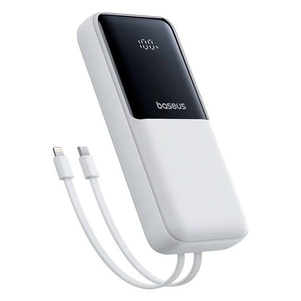Pin Sạc Dự Phòng Baseus Lipow Dual-Cable 20000mAh 22.5W (Digital Display, With USB to C 3A 0.2m)