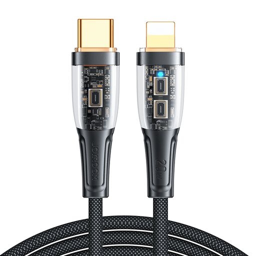 Cáp sạc Joyroom S-CL020A3 20W Type-C to Lightning Intelligent Power-Off Fast Charging Cable 1.2m-Black