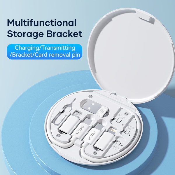 Hộp Cáp Sạc Đa Năng ROCK Multifunctional Storage Bracket Set (Tích Hợp Bộ Đầu chuyển, PD 60W)