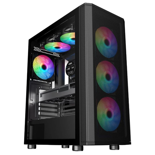 Case Sama 3301 kèm 3Fan RGB (ATX, MicroATX, Mini-ITX)