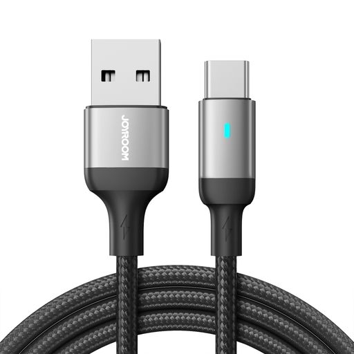 Cáp sạc Joyroom S-UC027A10 Extraordinary Series 3A USB-A to Type-C Fast Charging Data Cable 1.2m-Black