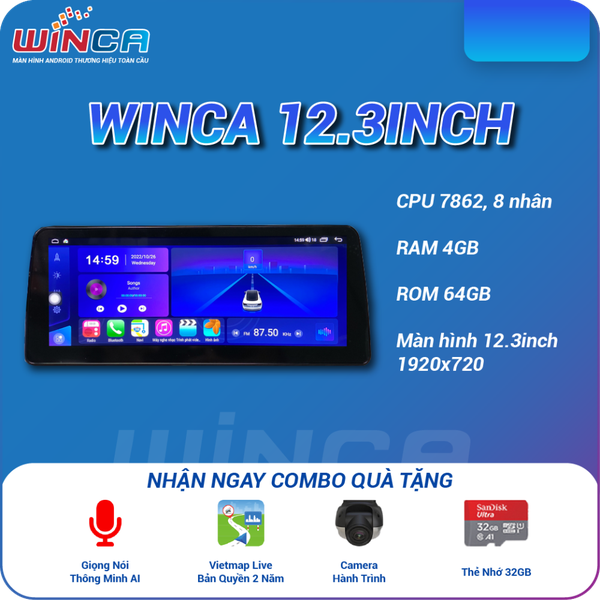 Màn Hình DVD Android Ô Tô Winca S300+ 12.3 Inch Thông Dụng
