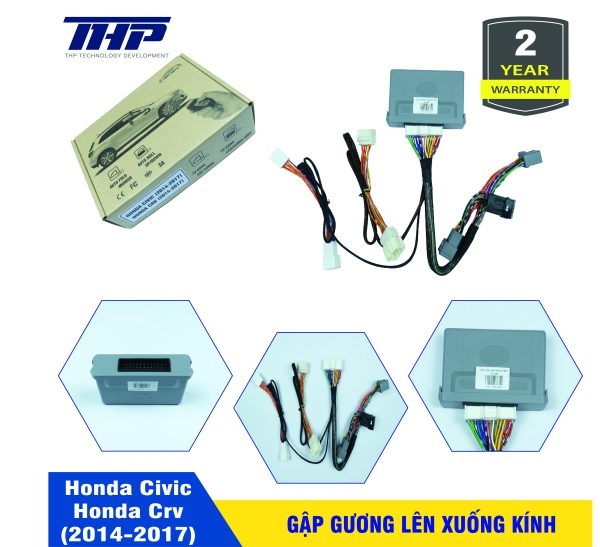 Gập Gương Lên Xuống Kính Honda Civic/ Honda CRV (2014-2017)/ ( LXK HRV 2022-2023) Cắm jack zin