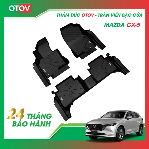 Thảm Đúc OTOV Tràn Viền Bậc Cửa Cho Xe Mazda CX5 2018+