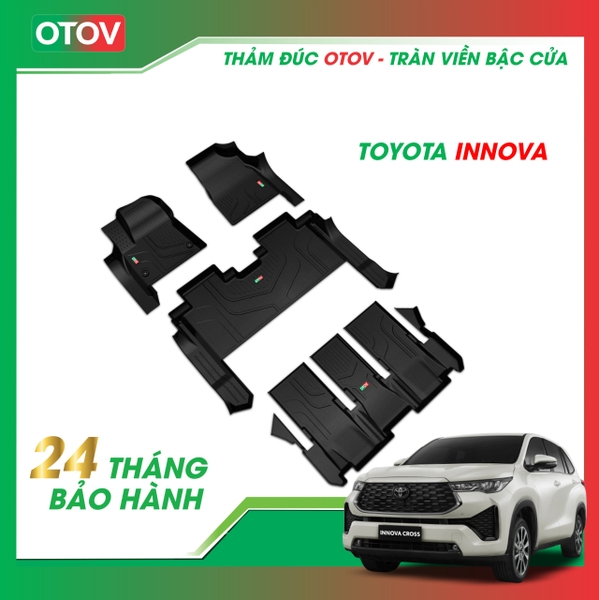 Thảm Đúc OTOV Tràn Viền Bậc Cửa Cho Xe Innova 2023+