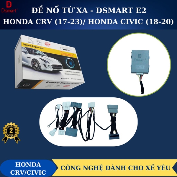 Đề nổ từ xa Dsmart HONDA CRV 2017-2023  HONDA CIVIC 18-20 Cắm zắc zin 100%