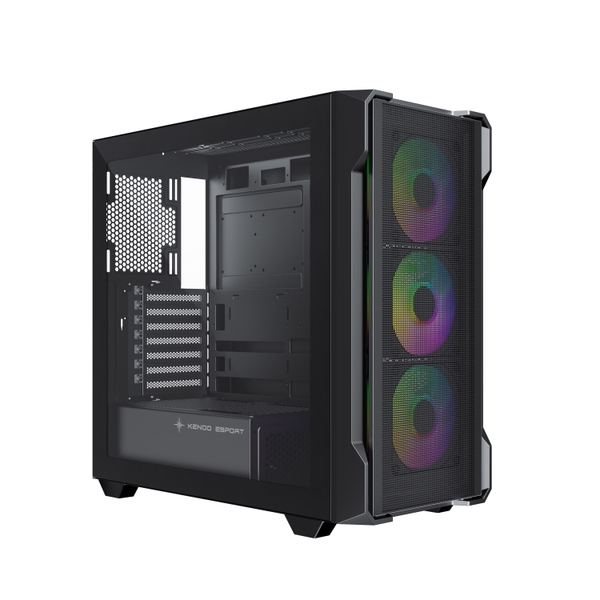 Vỏ máy tính KENOO ESPORT FM800 - V3 - Màu Đen