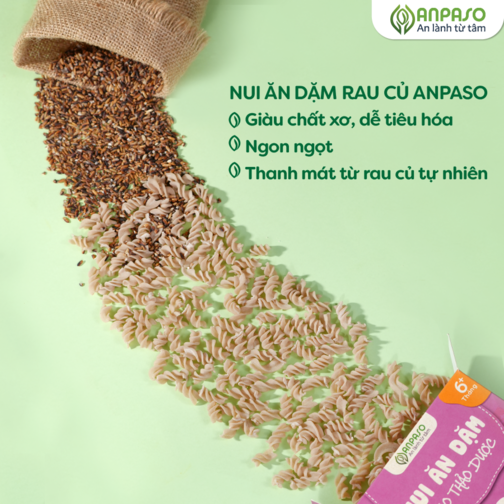 Nui ăn dặm gạo thảo dược Anpaso 150g