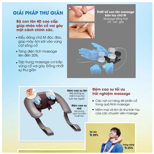 Máy massage cổ vai gáy Wonder Touch (OL-0839A)   2. Thương hiệu:   OGAWA (Thương hiệu từ Malaysia)  3. Xuất xứ sản phẩm: Trung Quốc