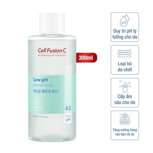 Low pH pHarrier Toner 300ml– Nước cân bằng tăng cường hàng rào bảo vệ da  Thương hiệu: Cell Fusion C  Xuất xứ: Hàn Quốc 