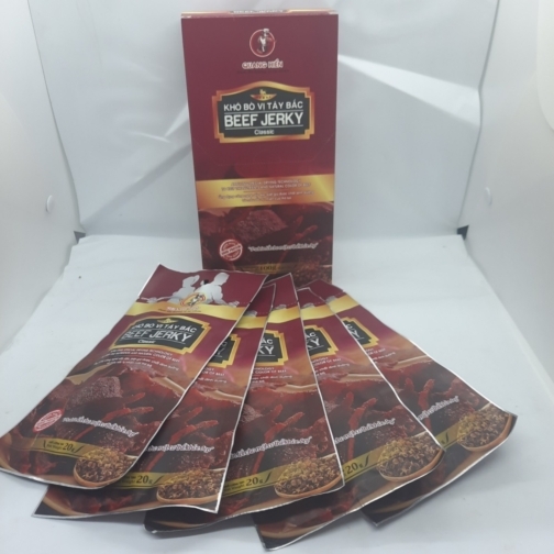 Khô Bò Beef Jerky vị Tây Bắc (Hộp 100gr)  Thương hiệu: Quang Hiển