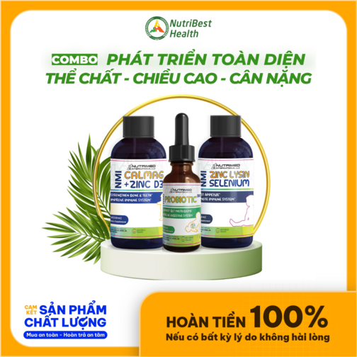 Combo cho bé phát triển toàn diện thể chất - chiều cao - cân nặng
