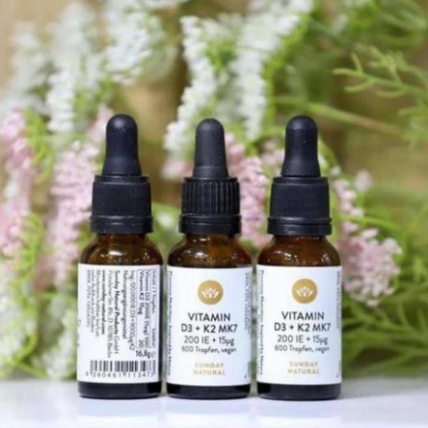 Vitamin D3 + K2 MK 7 SUN DAY NATURAL ĐỨC (0-4Y+)DA)