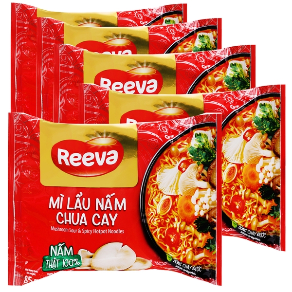 MÌ CHAY NẤM REEVA-MÌ 3 MIỀN CHUA CAY -RÂU NẤM