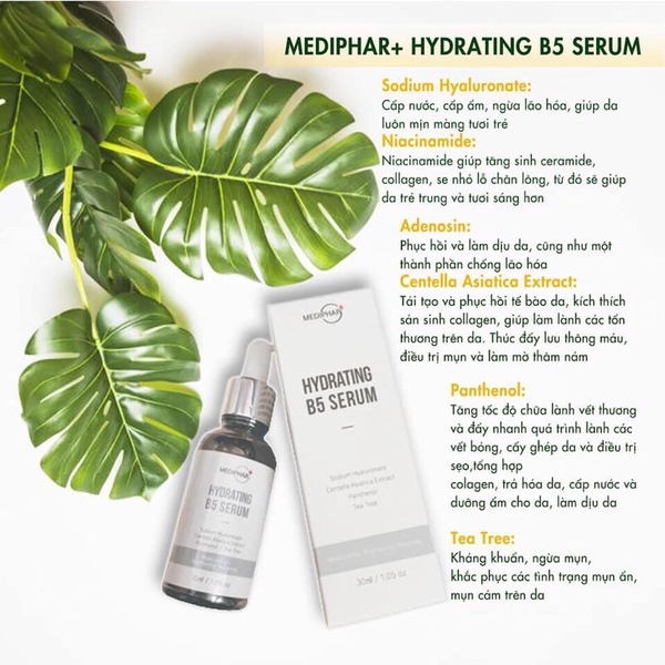 Serum phục hồi cấp ẩm Mediphar+ Hydrating B5 30ml-hàn