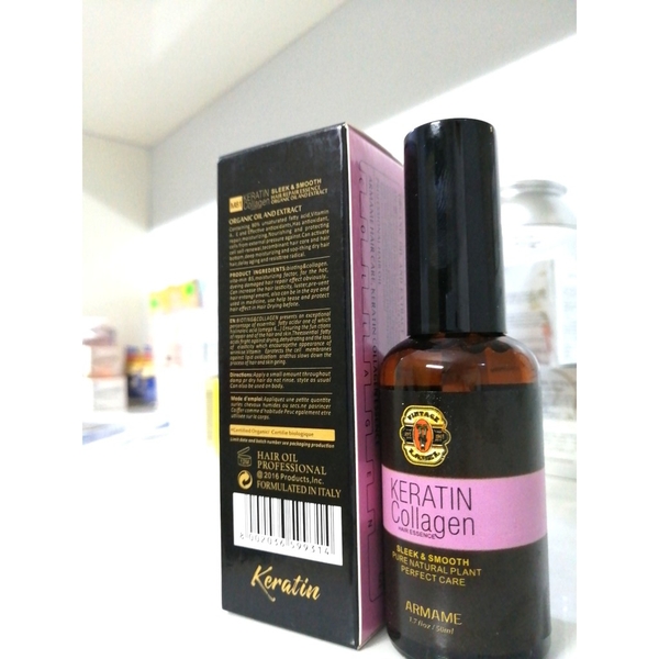 TINH DẦU DƯỠNG TÓC CAO CẤP KERATIN COLLAGEN-Ý