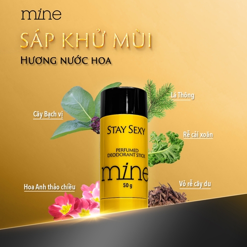 Sáp khử mùi Mine perfumed deodorant stick stay Sexy 50g