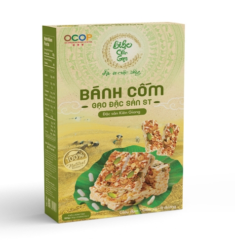 Bánh cốm gạo nếp than