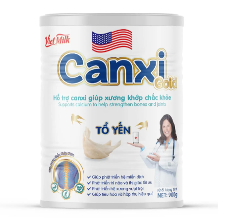 Sữa bột- VietMilk Canxi Gold Tổ yến- 900gr