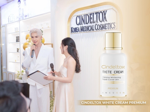 Kem Lên Tone Mặt - Truyền trắng CINDEL TOX - MẪU MỚI MÀU TRẮNG-hàn