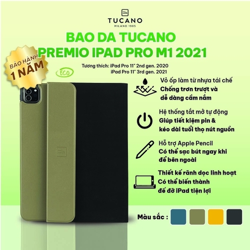 Bao da Tucano premio iPad Pro M1 2021 11'