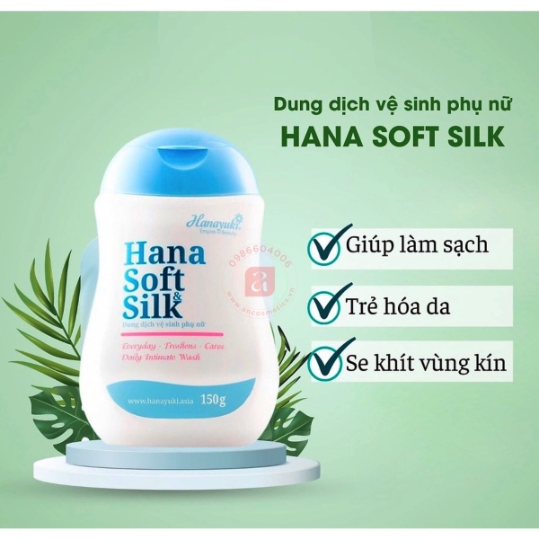 DUNG DỊCH VỆ SINH CHO NỮ & NAM HANA SOFT&SILK