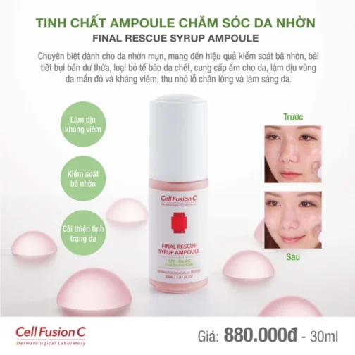 Tinh Chất Chăm Sóc Da Nhờn Mụn 30ml  Thương hiệu: Cell Fusion C  Xuất xứ: Hàn Quốc