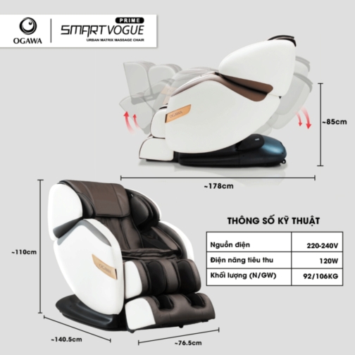 Ghế massage Smart Vogue Prime (OG-5568)