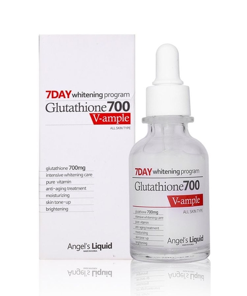 Huyết thanh trắng da 7day Whitening Program Glutathione 700 V-ample-MẪU MỚI