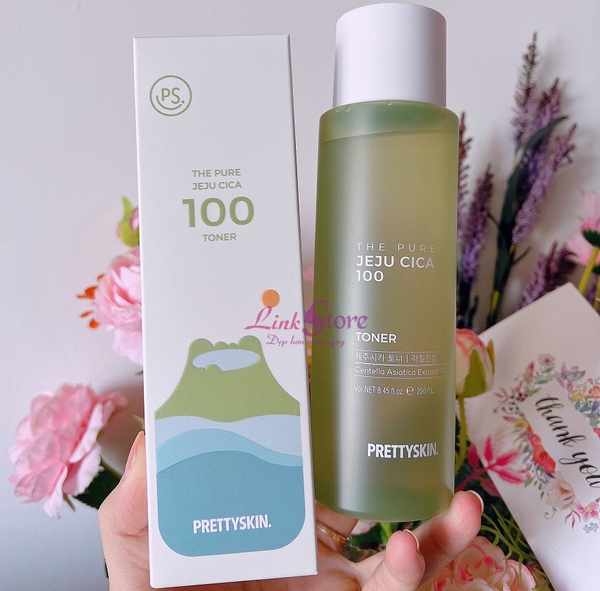 Nước hoa hồng RAU MÁ JEJU CICA - Pretty Skin-hàn