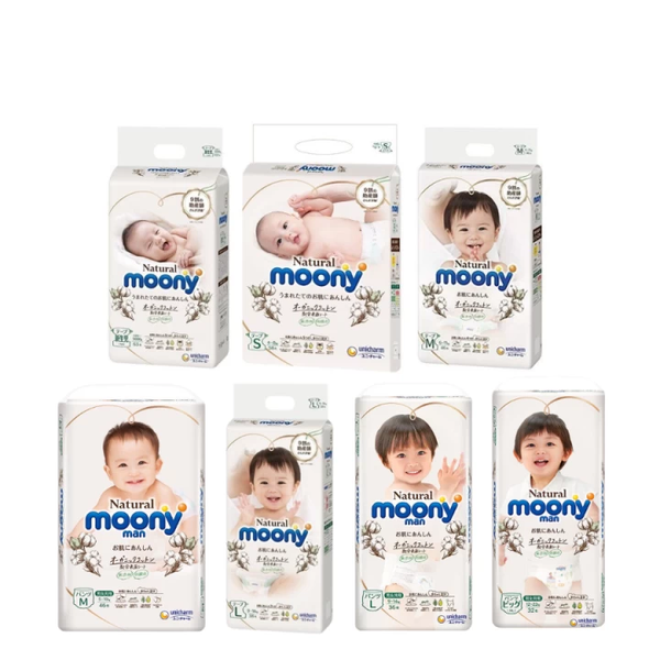 Bỉm Moony Natural Nội Địa Nhật Bản Fullsize