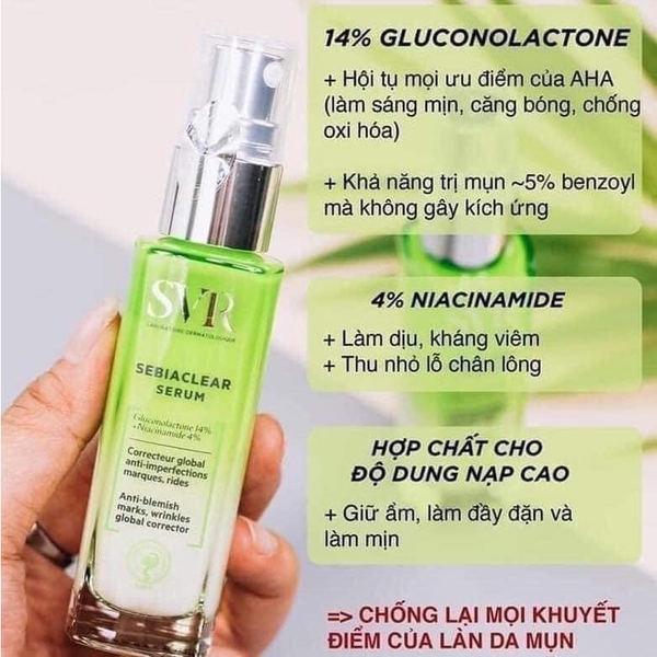 Serum giảm mụn SVR SEBIACLEAR-pháp