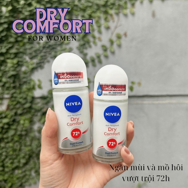 Lăn nách Nivea 48h 50ml Thái Lan - Dùng cho Nam và nữ giúp làm trắng,