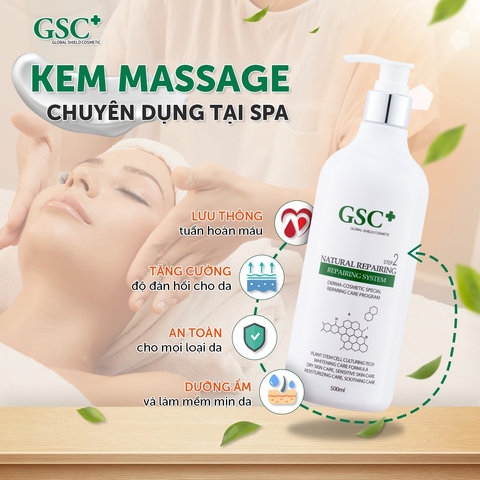 KEM MASSAGE ĐA TẦNG NATURAL REPAIRING 500ML - GSC