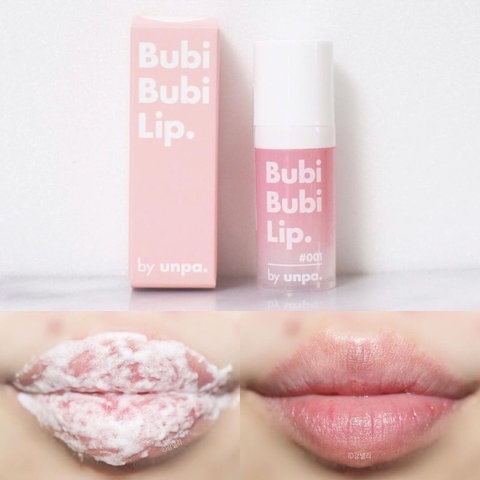 TẨY BÀO CHẾT SỦI BỌT CHO MÔI, LÀNH TÍNH, SIÊU MỀM MÔI UNPA BUBI BUBBLE LIP SCRUB 10ML - GDN