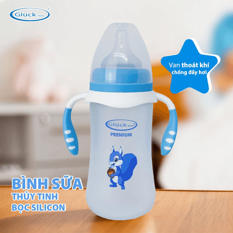 THIÊN AN - BÌNH SỮA THỦY TINH PREMIUM 240ML GLUCK BABY