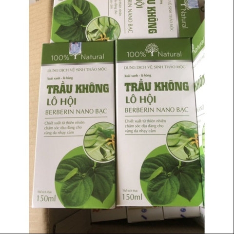 DUNG DỊCH VỆ SINH PHỤ NỮ LÁ TRẦU KHÔNG LÔ HỘI 150ML - GDN
