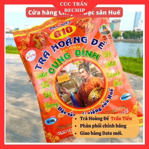 TRÀ HOÀNG ĐẾ (500G) CUNG ĐÌNH HUẾ, TRÀ CUNG ĐÌNH, SẢN PHẨM CUNG ĐÌNH, ĐỆ NHẤT DANH TRÀ TÚI - CTB664