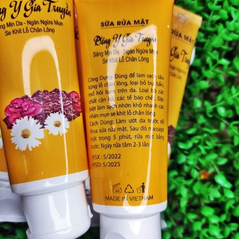 SỮA RỬA MẶT ĐÔNG Y GIA TRUYỀN TUÝP CAM 100ML -GDN