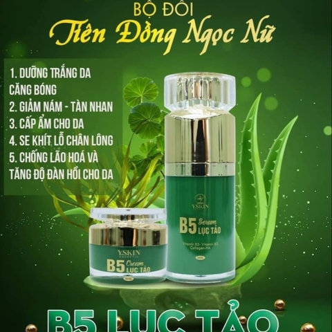 COMBO FACE VÀ SERUM B5 LỤC TẢO - YSKIN