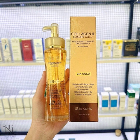 SERUM VÀNG VÀ COLLAGEN 3W CLINIC SIÊU HOT TÁI TẠO DA SAU 7 NGÀY - GDN