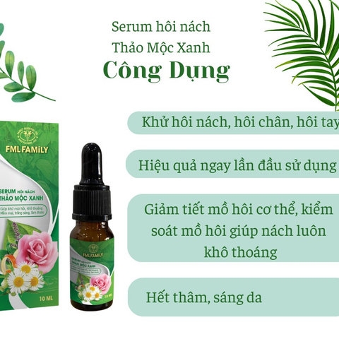SERUM HÔI NÁCH 10ML- THẢO MỘC XANH